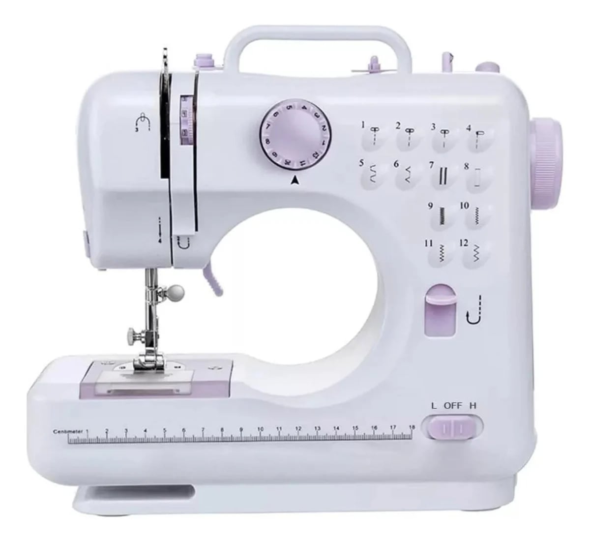 Máquina Coser Portátil Pedal Eléctrica 12 Puntos