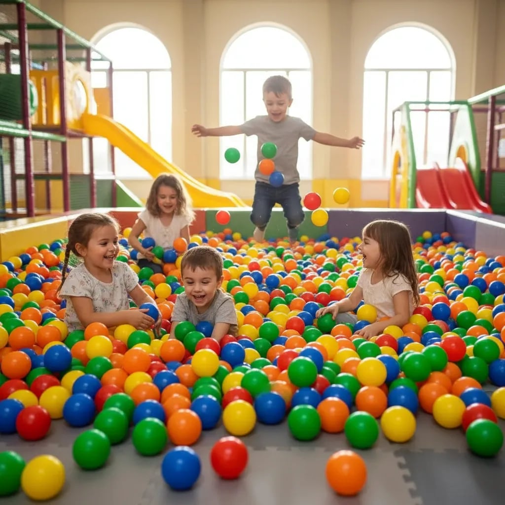 Pack 1000 Pelotas Plásticas Para Piscina Colores Surtidos